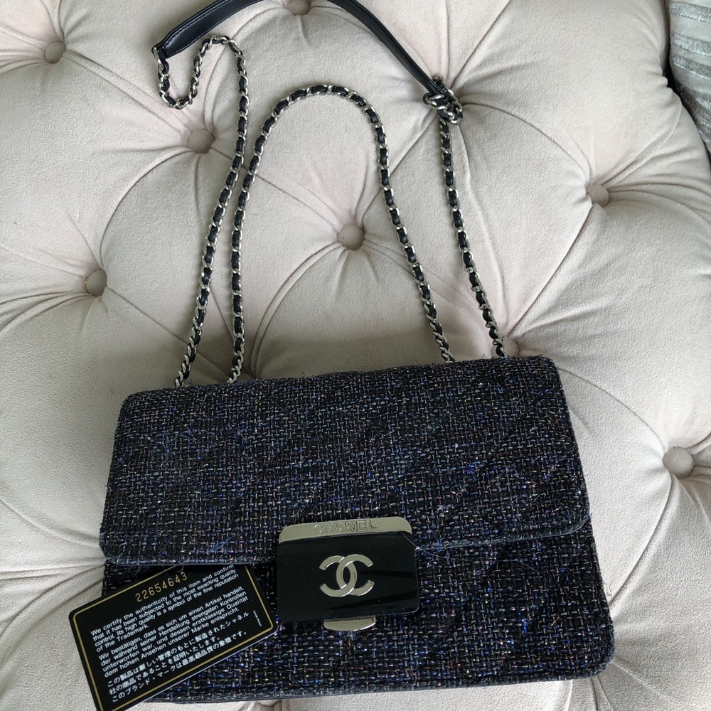 chanel sequin boy bag